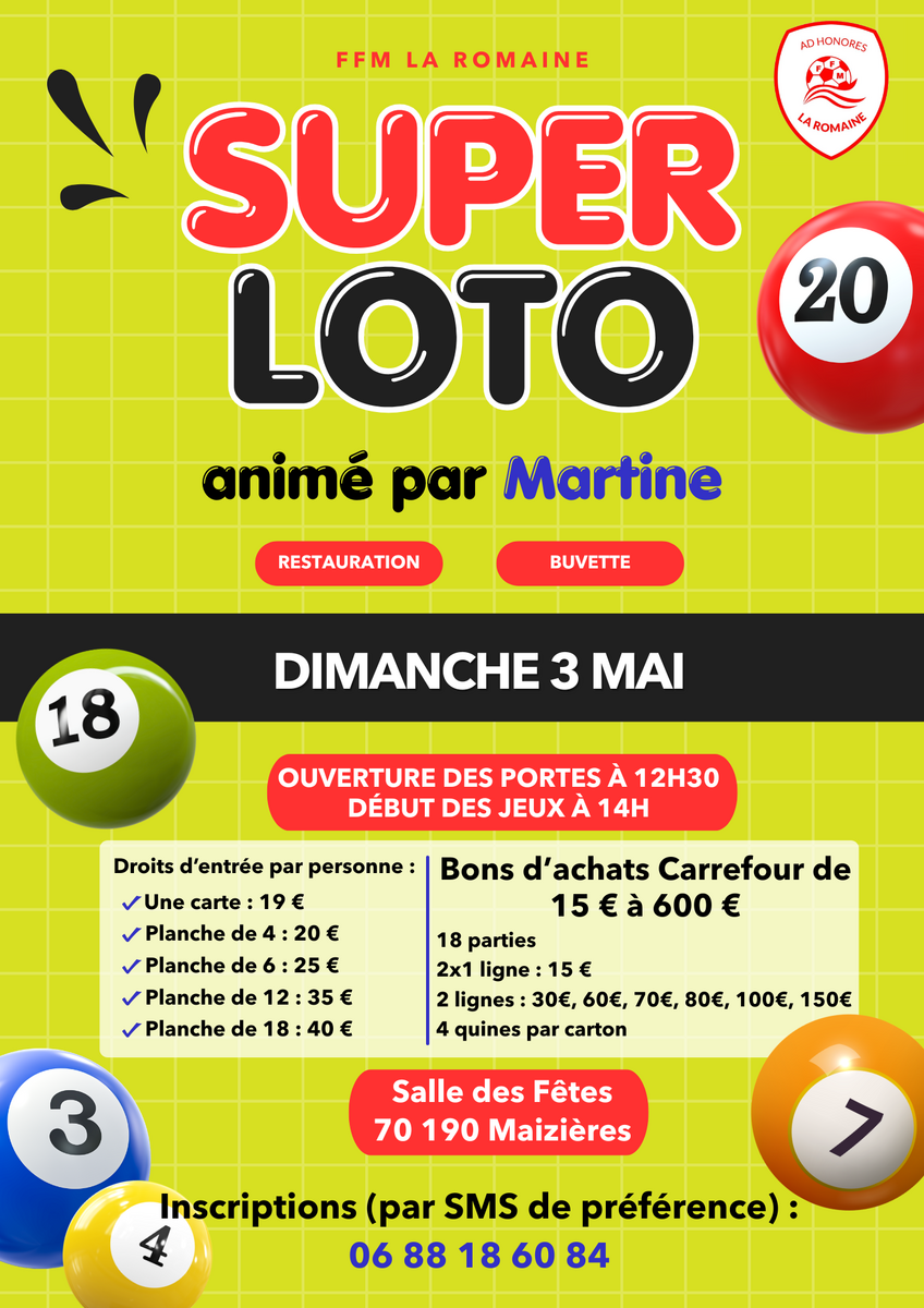 Loto du FFM La Romaine