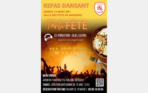 Repas dansant du club (14 mars)