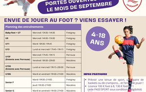 Entraînements 2026-2027 : une nouvelle saison commence !