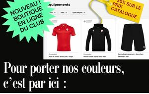 Nouveau : boutique en ligne du club !